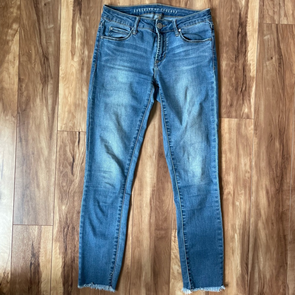Articles of Society Skinny Jean Frayed Ankle